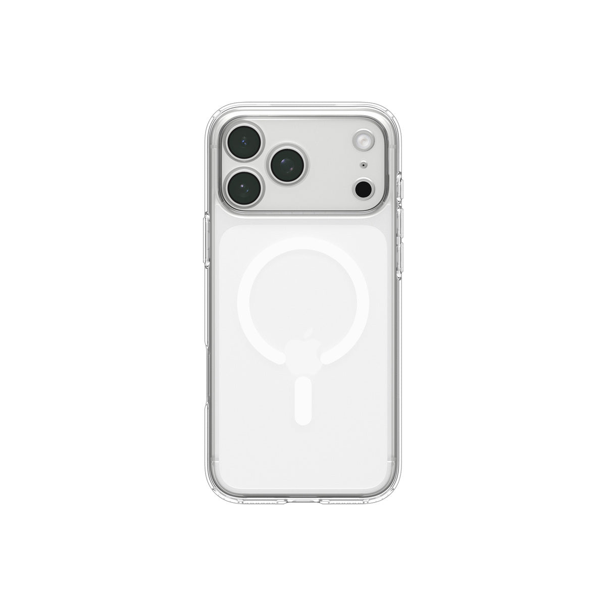 MagSafe kryt pro iPhone 18 Pro Max/17 Pro Max Spigen Ultra Hybrid MagSafe - průhledná s bílým akcentem