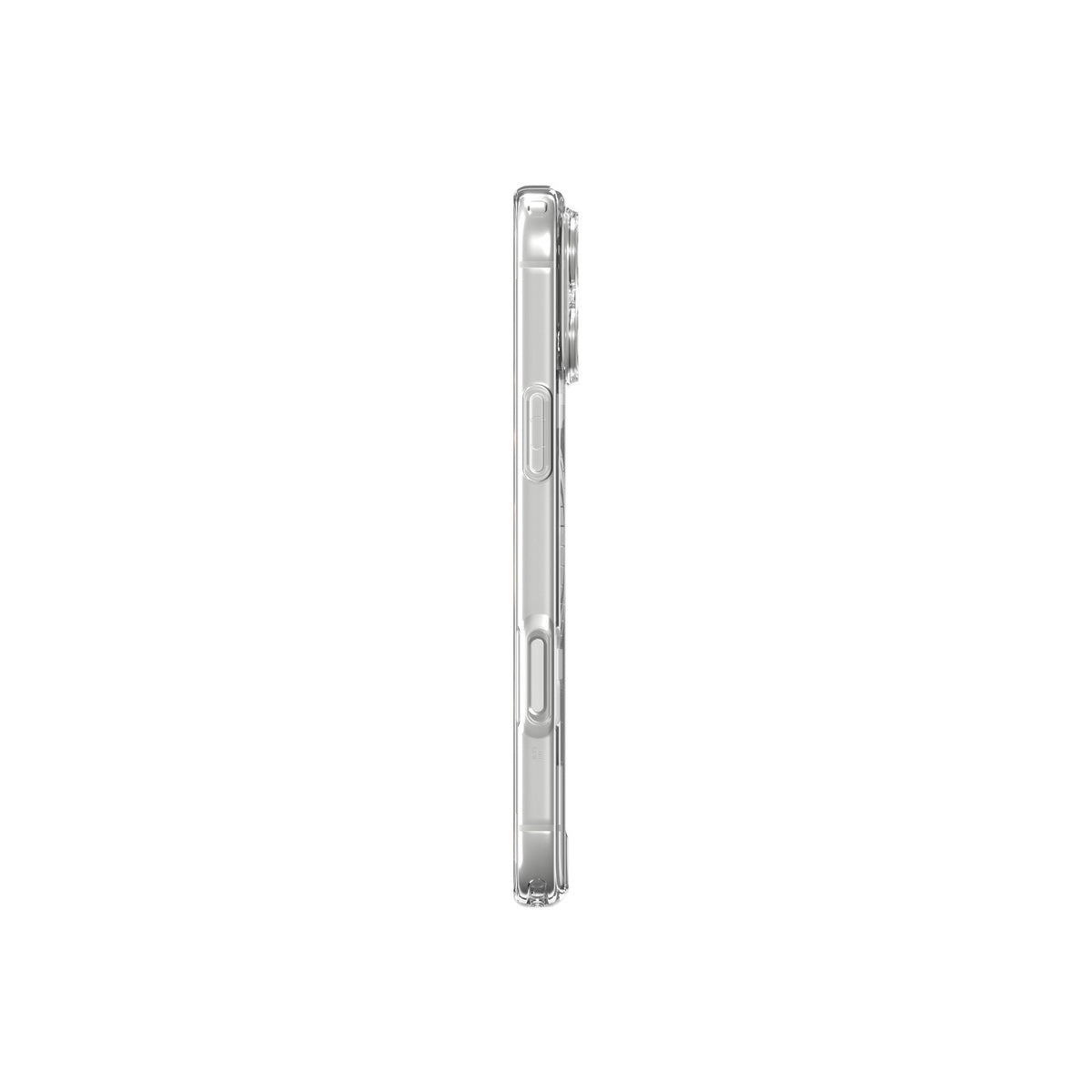 MagSafe kryt pro iPhone 18 Pro Max/17 Pro Max Spigen Ultra Hybrid MagSafe - průhledná s grafitovým akcentem