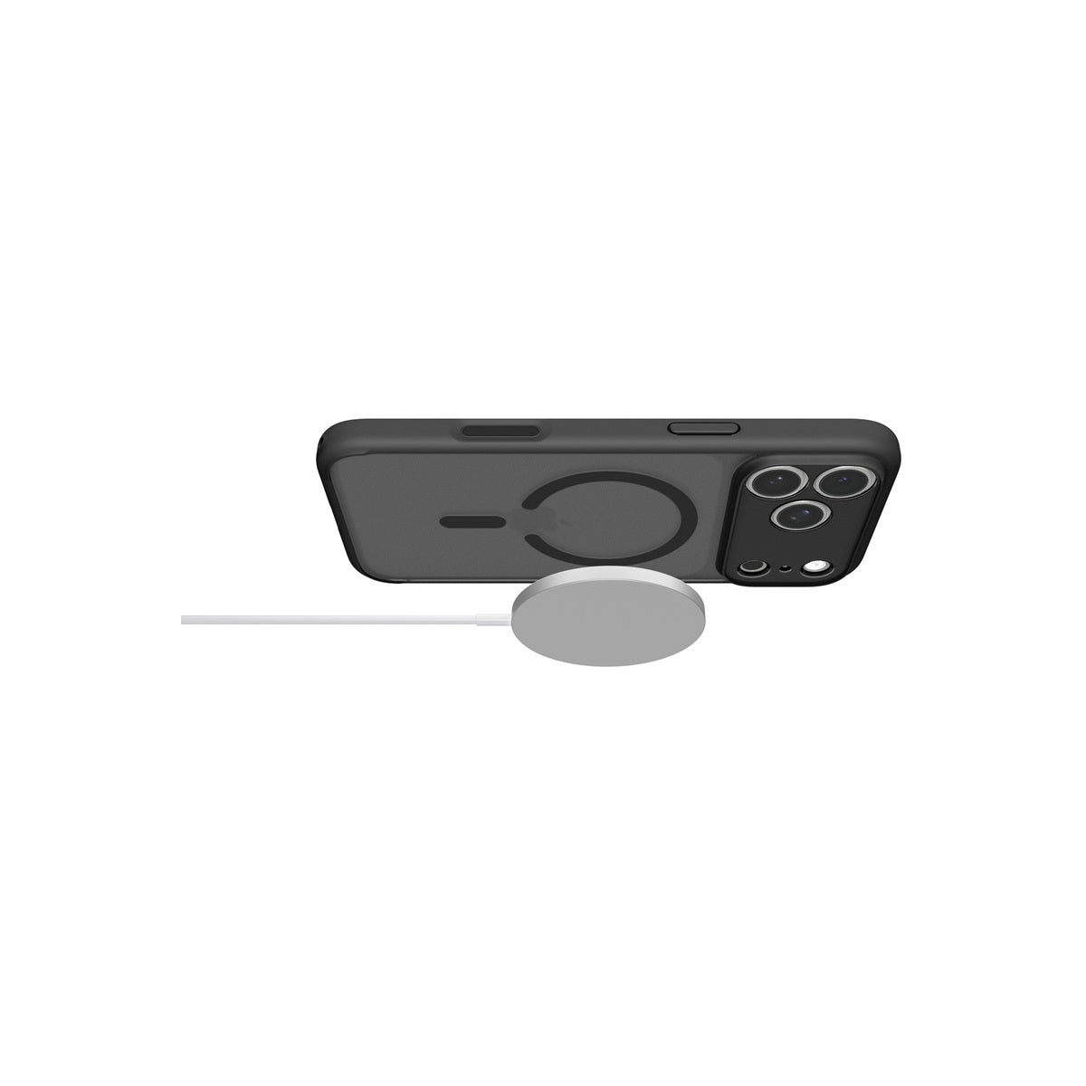 MagSafe kryt pro iPhone 18 Pro Max/17 Pro Max Spigen Ultra Hybrid MagSafe - matovaná černá (frost)