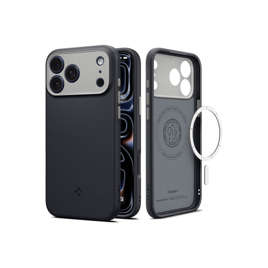 MagSafe kryt pro iPhone 18 Pro Max/17 Pro Max Spigen Nano Pop MagSafe - black sesame