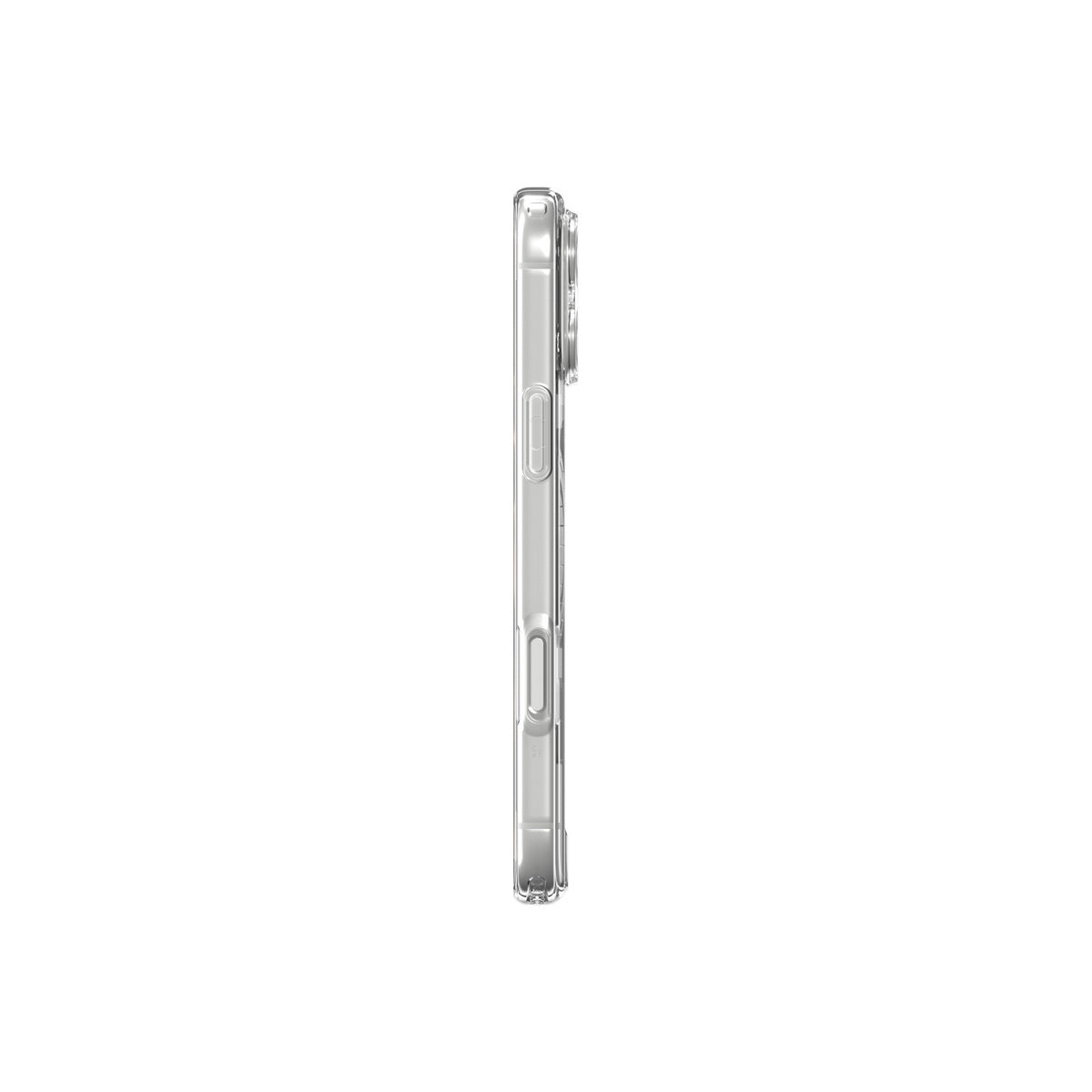 MagSafe kryt pro iPhone 18 Pro/17 Pro Spigen Ultra Hybrid MagSafe - průhledná s bílým akcentem