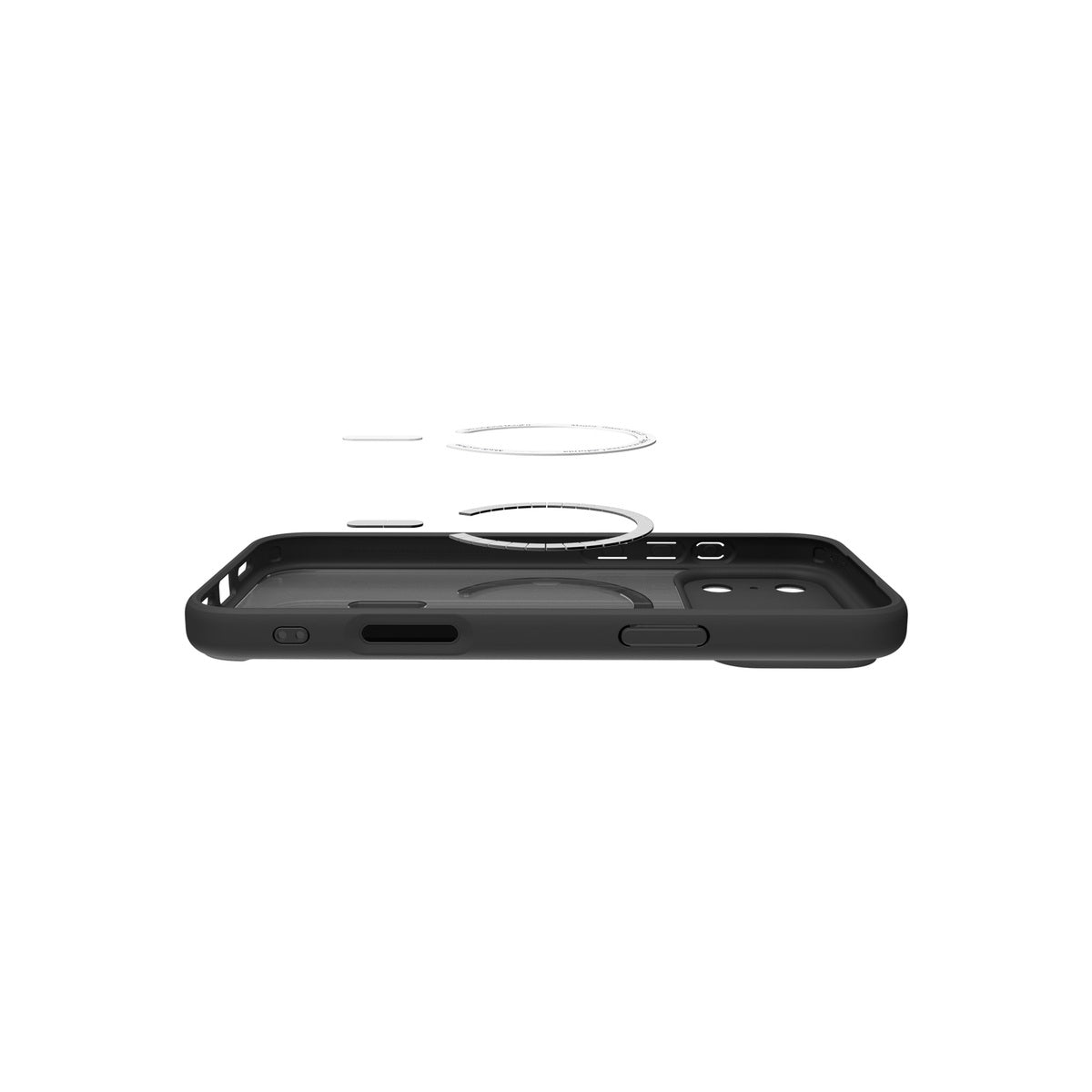 MagSafe kryt pro iPhone 18 Pro/17 Pro Spigen Ultra Hybrid MagSafe - matovaná černá (frost)