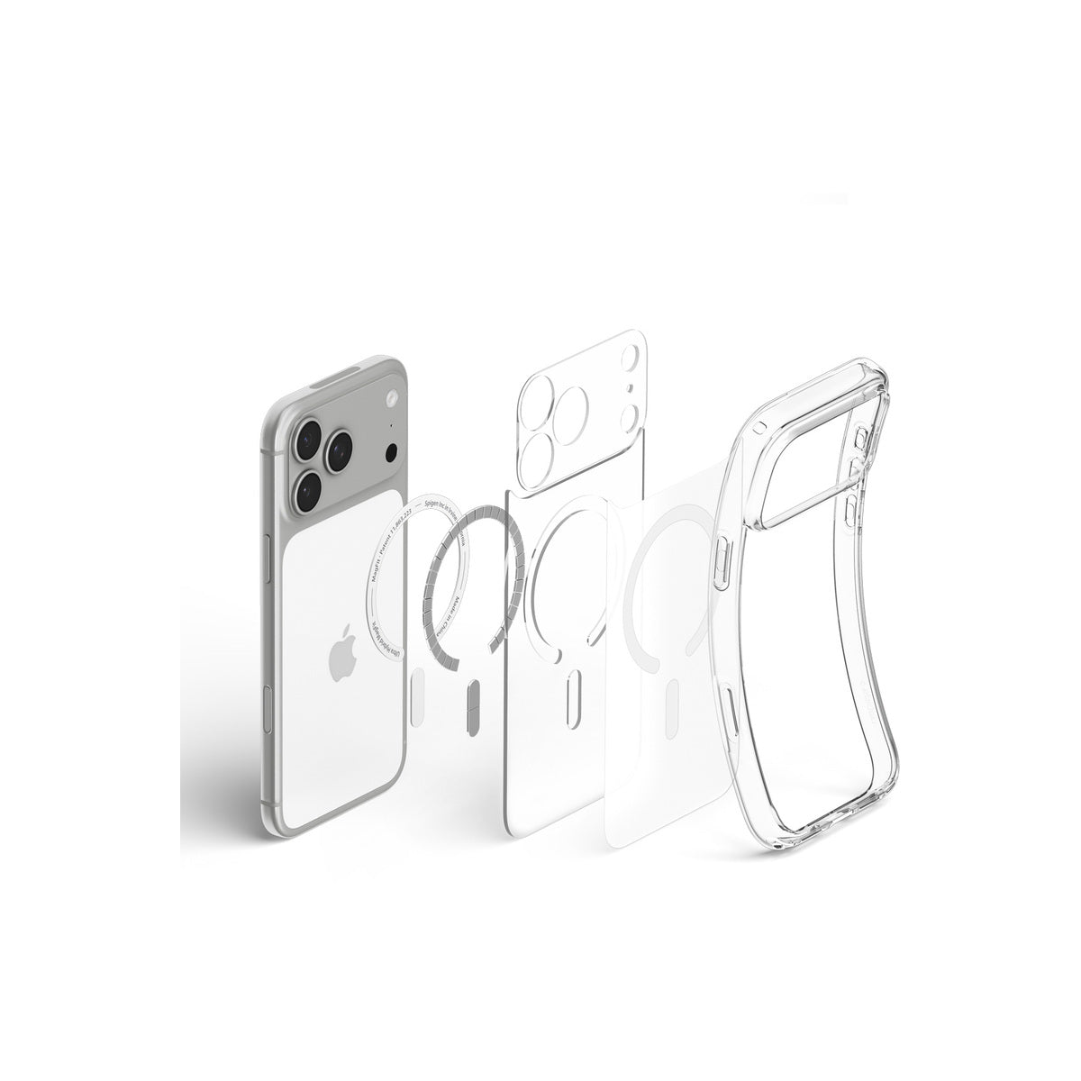 MagSafe kryt pro iPhone 18 Pro/17 Pro Spigen Ultra Hybrid MagSafe - matovaná bílá (frost)