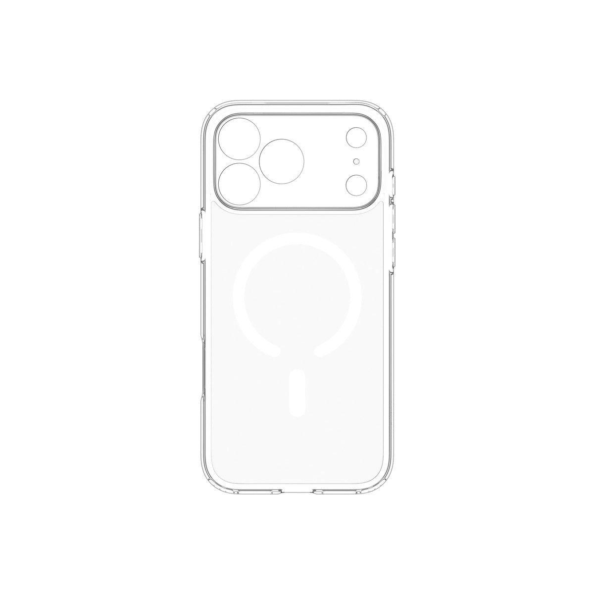 MagSafe kryt pro iPhone 18 Pro/17 Pro Spigen Ultra Hybrid MagSafe - matovaná bílá (frost)