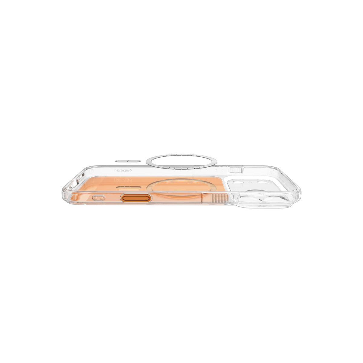 MagSafe kryt pro iPhone 18 Pro/17 Pro Spigen Ultra Hybrid T MagSafe - lesklá oranžová