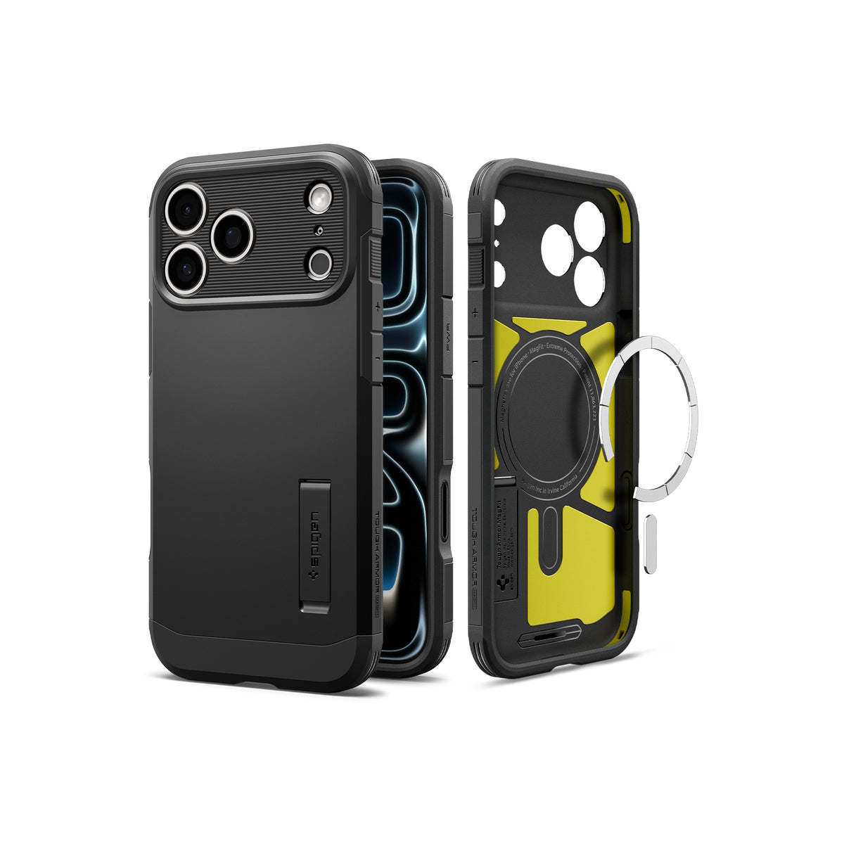 MagSafe kryt pro iPhone 18 Pro/17 Pro Spigen Tough Armor T MagSafe - černá