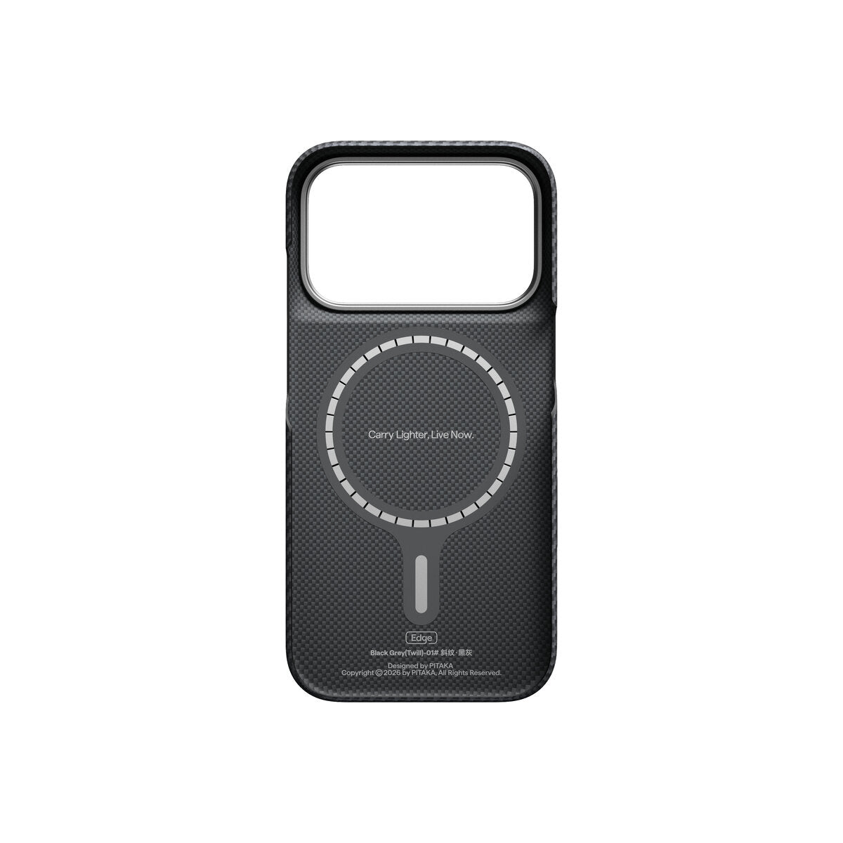 Kryt pro iPhone 18 Pro Pitaka Edge Case - černý/šedý