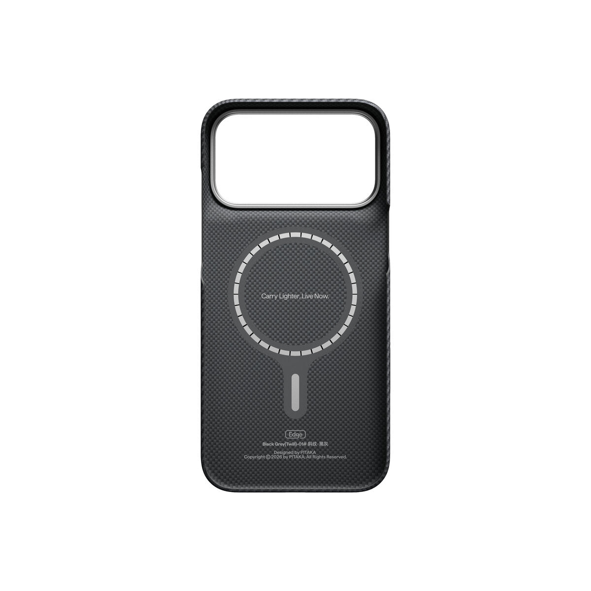 Kryt pro iPhone 18 Pro Max Pitaka Edge Case - černý/šedý