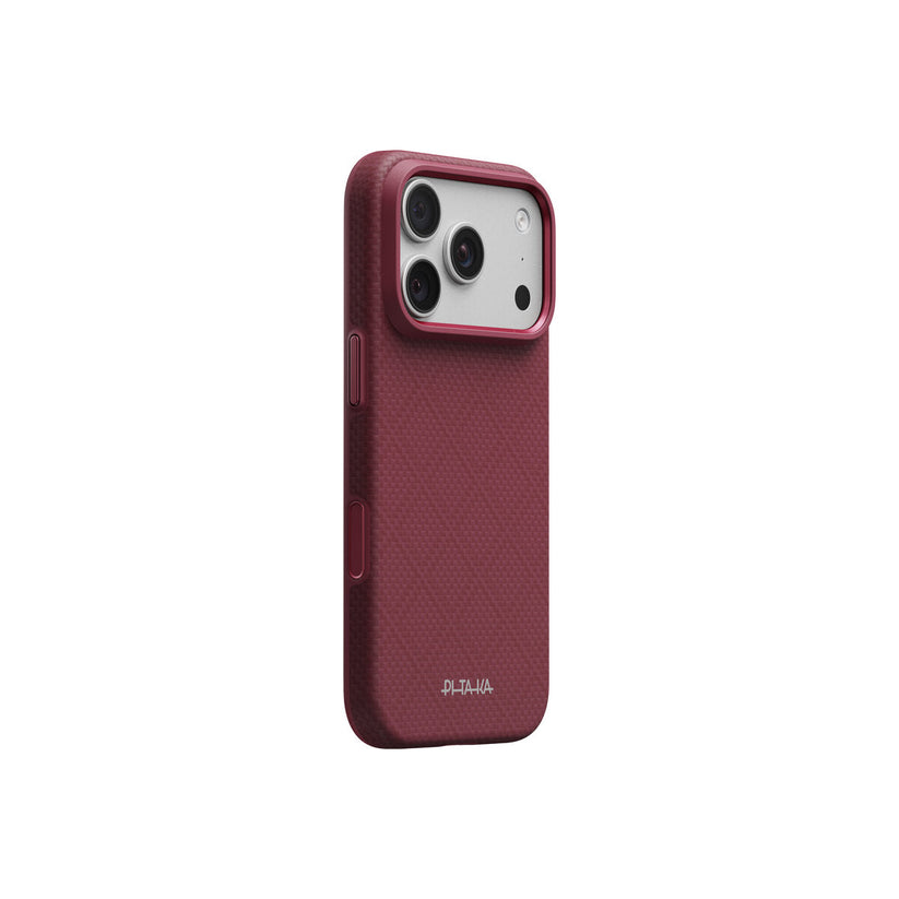 Kryt pro iPhone 18 Pro Pitaka Summa Case Argyle - burgundy - iSTYLE.cz