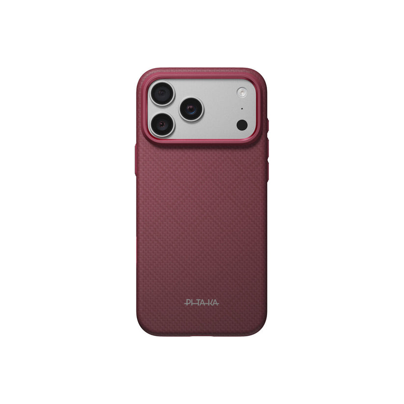 Kryt pro iPhone 18 Pro Max Pitaka Summa Case Argyle - burgundy - iSTYLE.cz