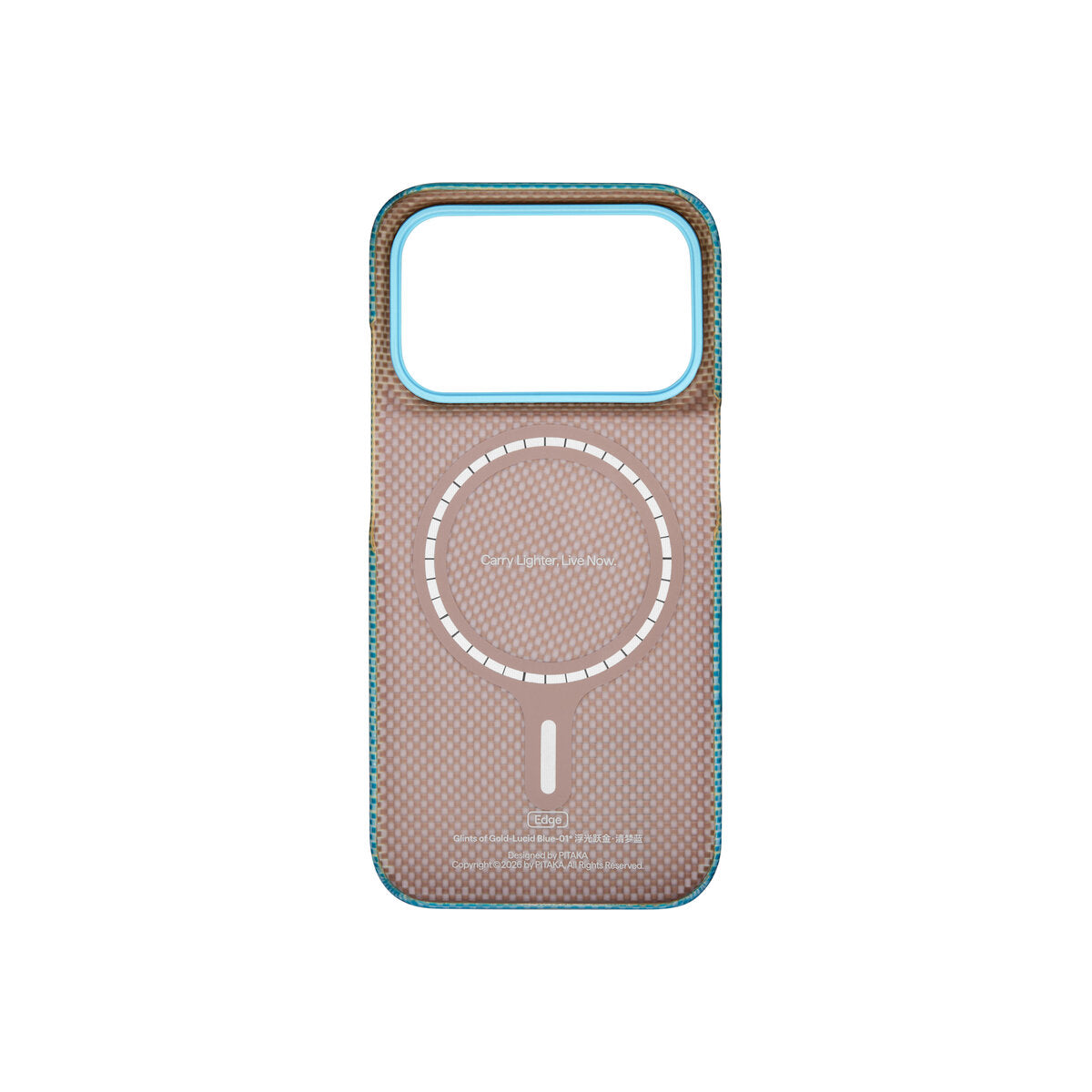 Kryt pro iPhone 18 Pro Pitaka Edge Case - modrý