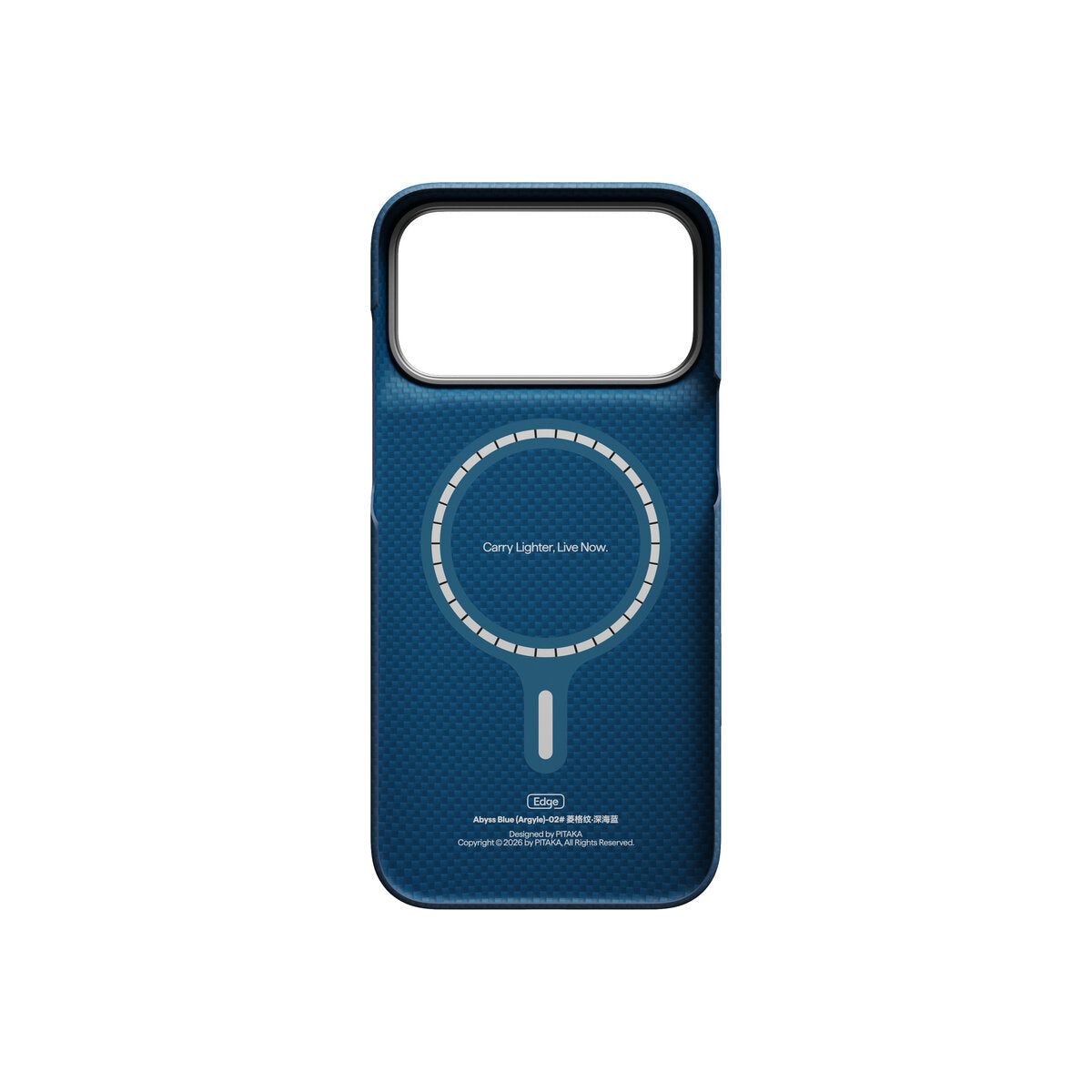 Kryt pro iPhone 18 Pro Max Pitaka Edge Case Argyle - midnight blue