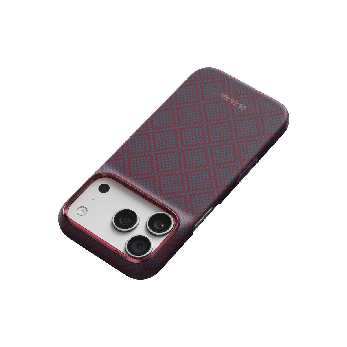 Kryt pro iPhone 18 Pro Pitaka Edge Case Argyle - blue's red