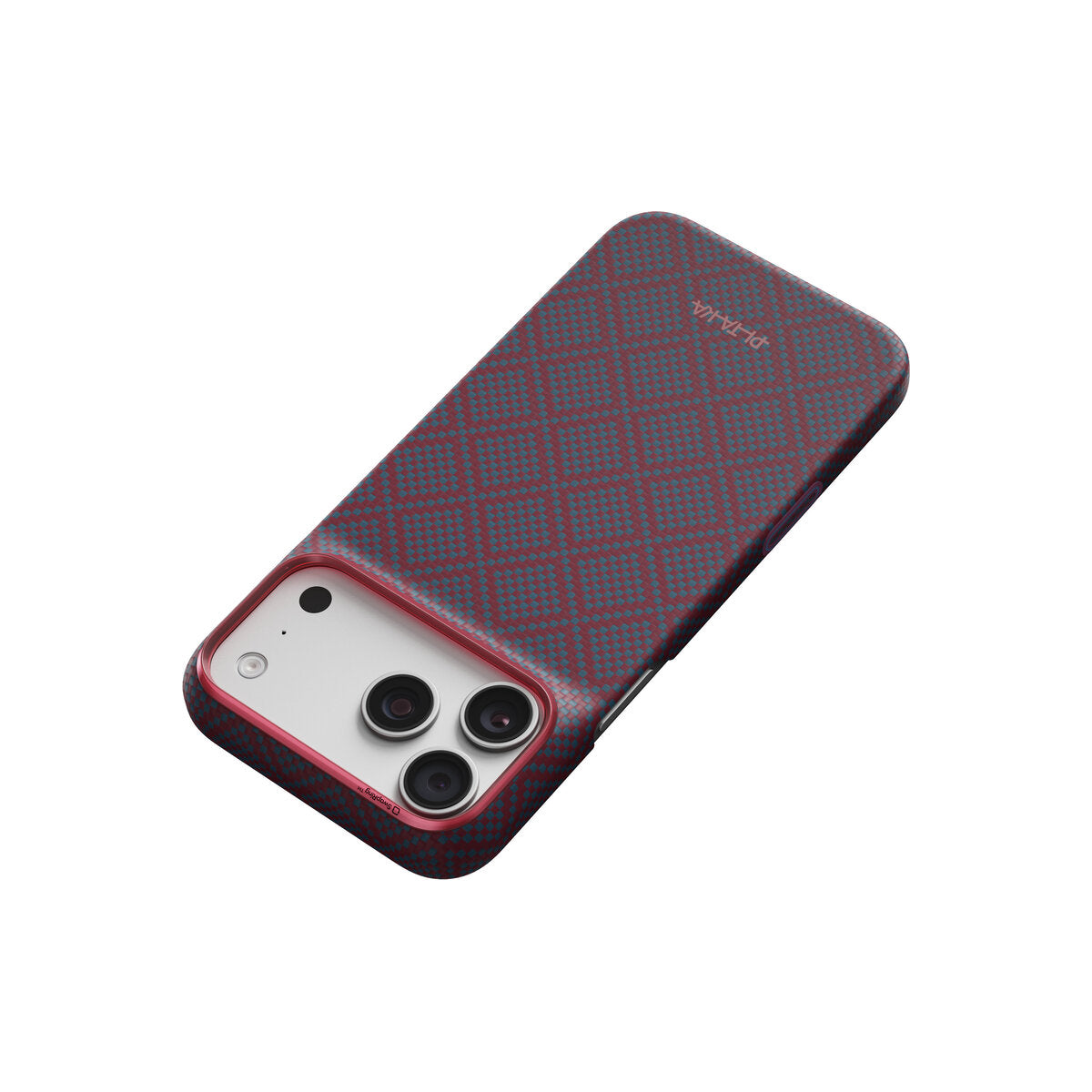 Kryt pro iPhone 18 Pro Max Pitaka Edge Case Argyle - blue's red