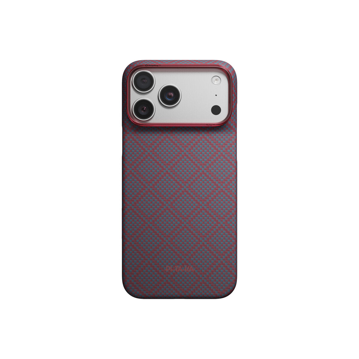 Kryt pro iPhone 18 Pro Max Pitaka Edge Case Argyle - blue's red