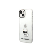 Kryt pro iPhone 14 Plus Karl Lagerfeld Choupette Logo - průhledný - iSTYLE CZ