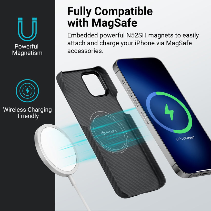 Kryt na iPhone 14 Plus Pitaka MagEZ 3 1500D - černý - iSTYLE CZ