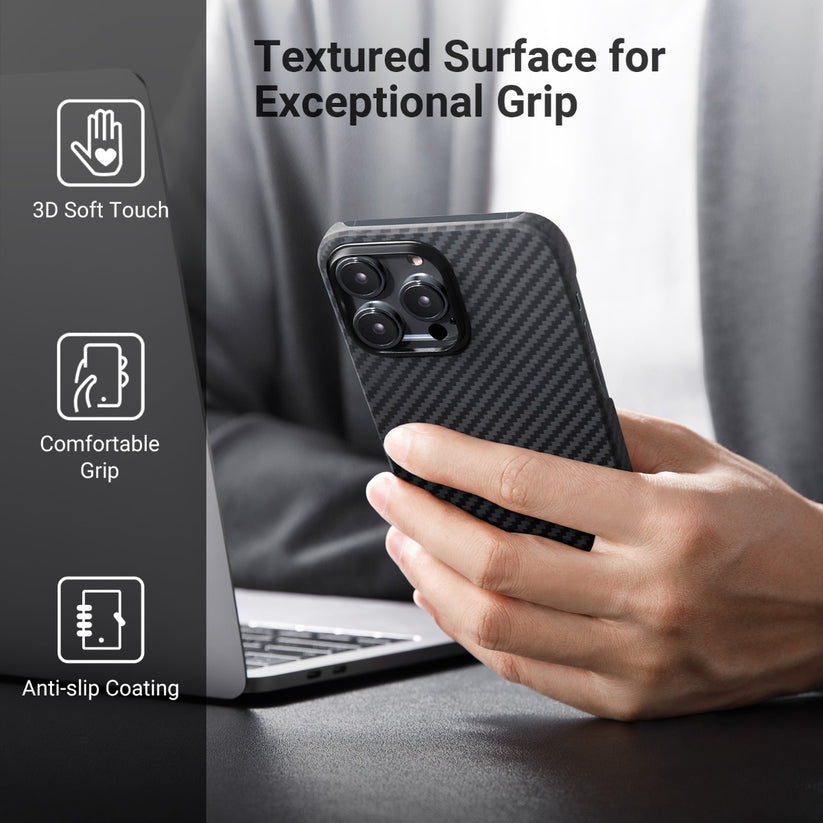 Kryt na iPhone 14 Pro Pitaka MagEZ 3 1500D - černý - iSTYLE CZ