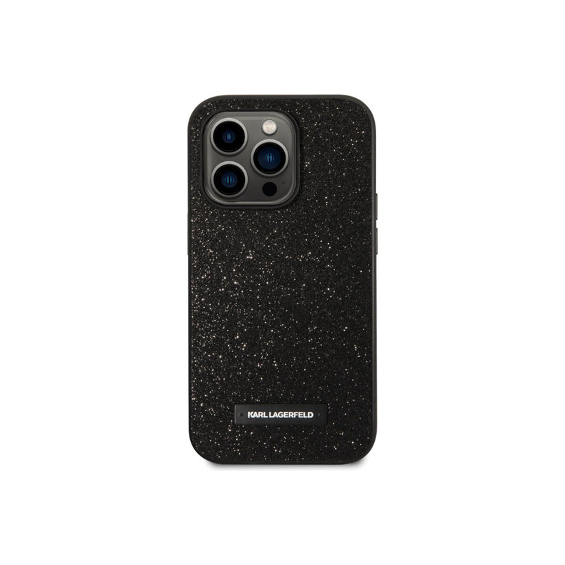 Kryt pro iPhone 14 Pro Karl Lagerfeld Glitter Plague - černý