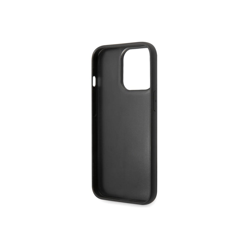 Kryt pro iPhone 14 Pro Karl Lagerfeld Quilted Puffy Metal Logo - černý