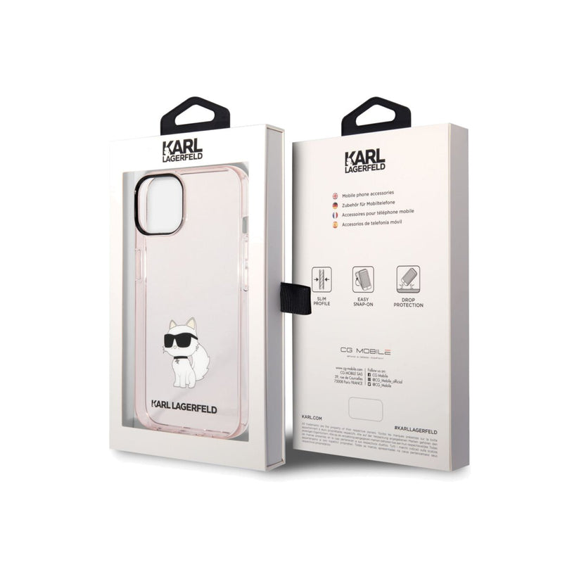 Kryt pro iPhone 14 Plus Karl Lagerfeld IML Choupette NFT - růžový - iSTYLE CZ