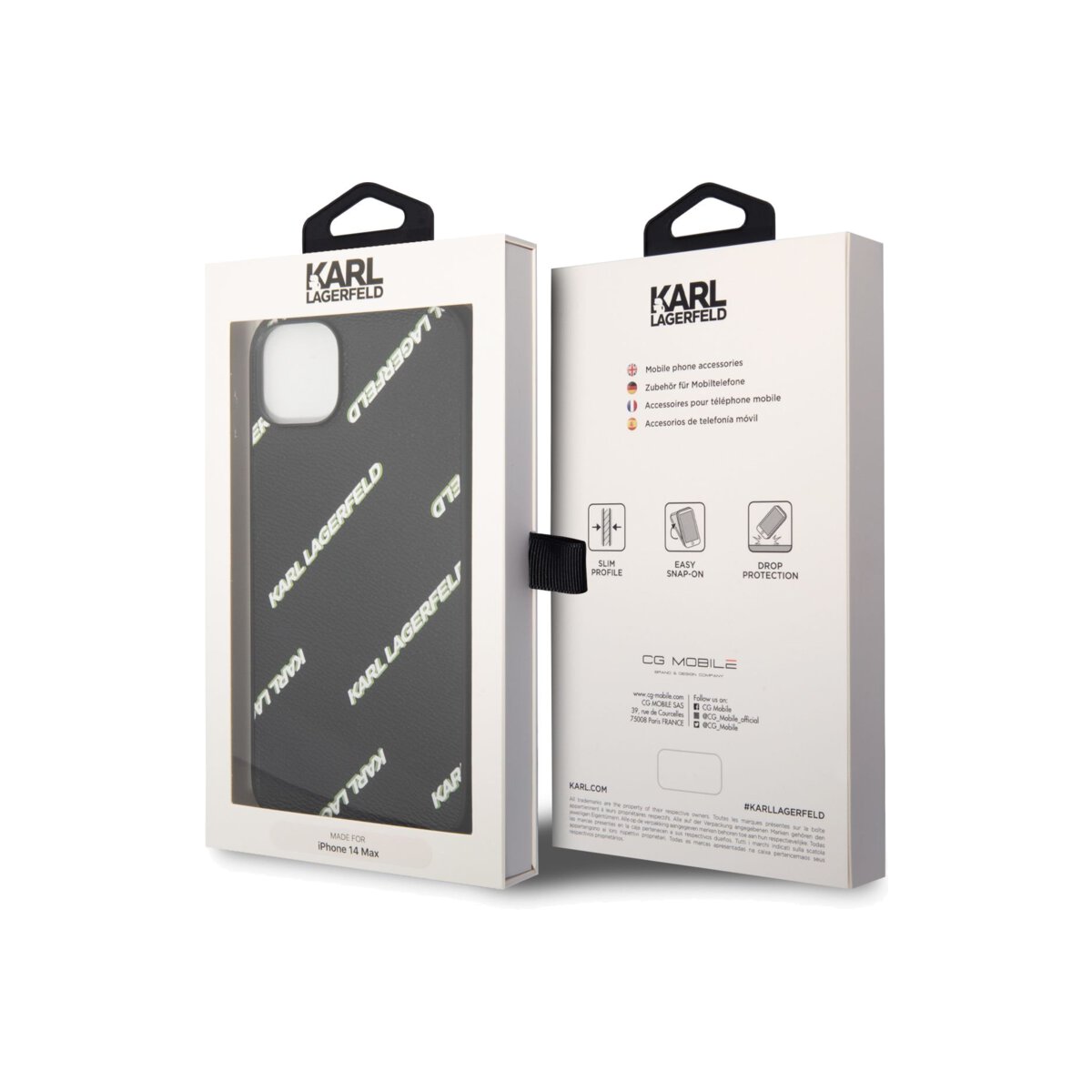 Kryt na iPhone 14 Plus Karl Lagerfeld Logomania - černý - iSTYLE CZ
