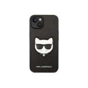 Kryt pro iPhone 14 Plus Karl Lagerfeld Saffiano Choupette Head - černý - iSTYLE CZ