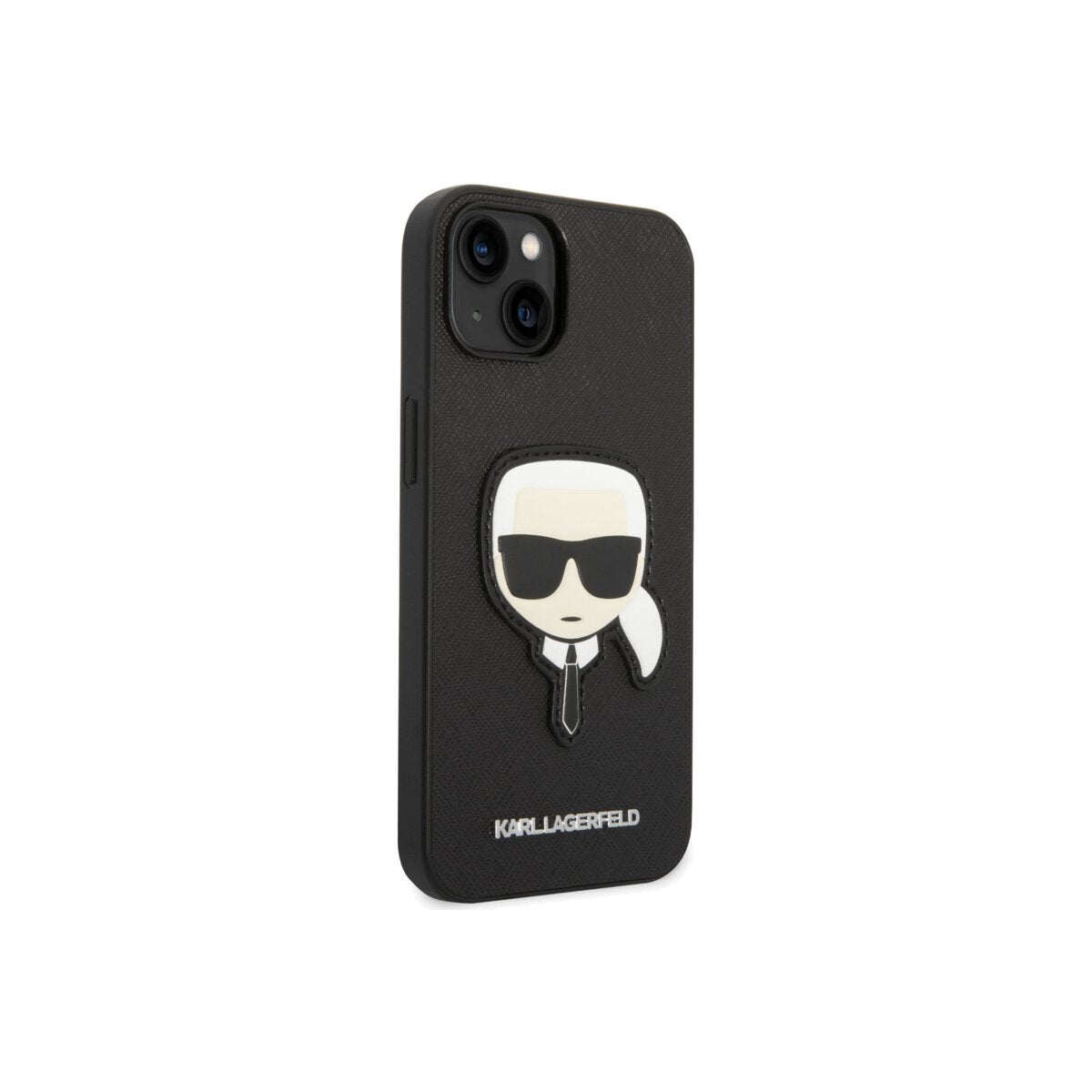 Kryt pro iPhone 14 Plus Karl Lagerfeld Saffiano Karl Head - černý - iSTYLE CZ