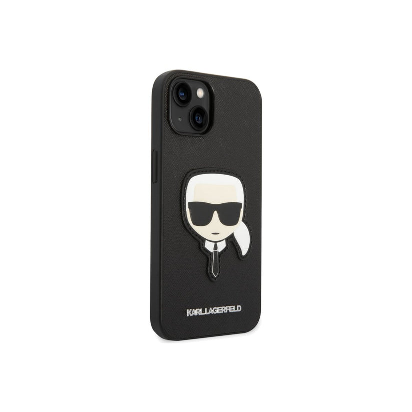 Kryt pro iPhone 14 Plus Karl Lagerfeld Saffiano Karl Head - černý - iSTYLE CZ