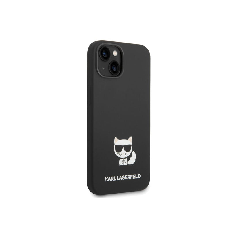 Kryt pro iPhone 14 Plus Karl Lagerfeld Liquid Silicone Choupette - černý - iSTYLE CZ