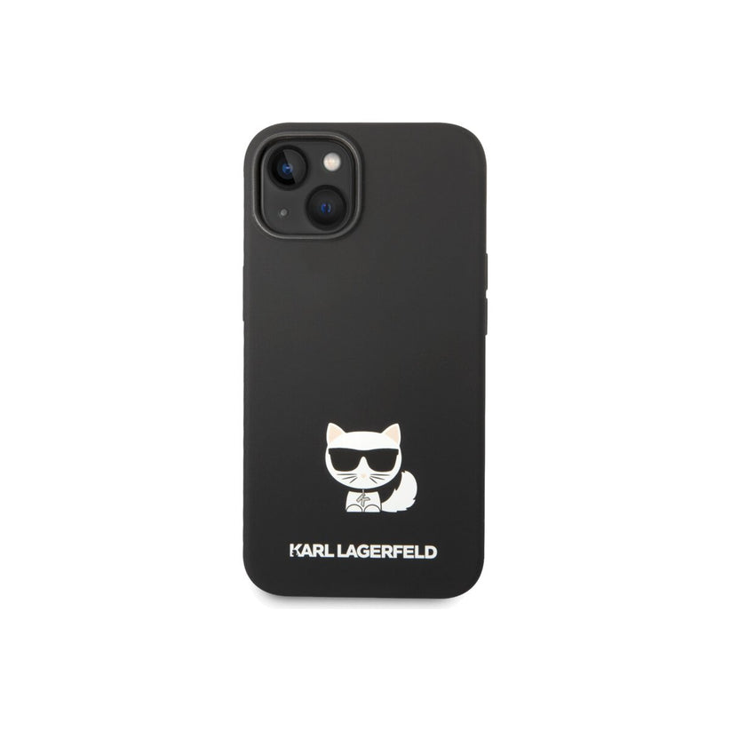 Kryt pro iPhone 14 Plus Karl Lagerfeld Liquid Silicone Choupette - černý - iSTYLE CZ