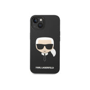 Kryt pro iPhone 14 Plus Karl Lagerfeld Liquid Silicone Karl Head - černý - iSTYLE CZ