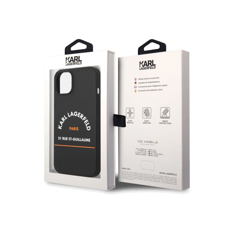 Kryt pro iPhone 14 Plus Karl Lagerfeld Rue St Guillaume - černý - iSTYLE CZ