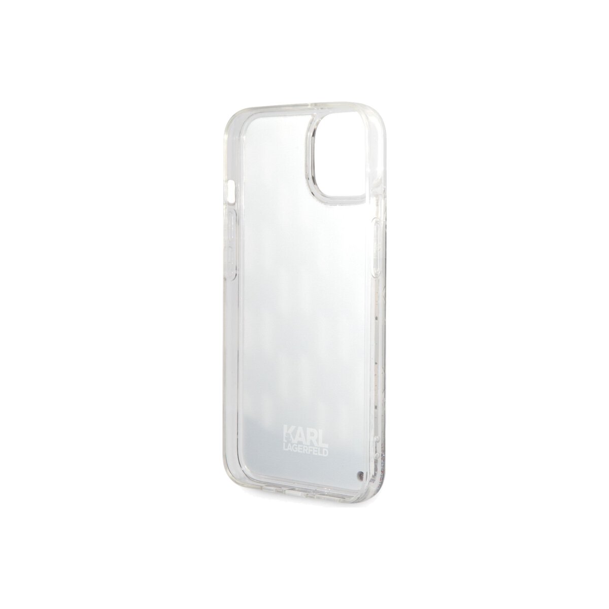 Kryt pro iPhone 14 Plus Karl Lagerfeld Monogram Liquid Glitter - černý - iSTYLE CZ
