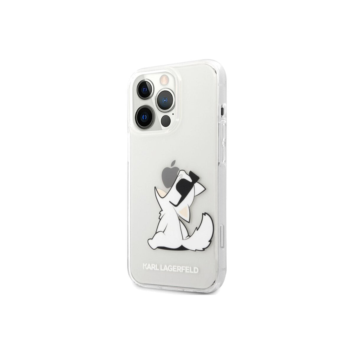 Kryt pro iPhone 14 Pro Max Karl Lagerfeld Choupette Eat - průhledný