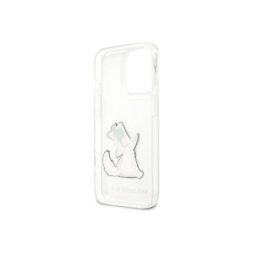 Kryt pro iPhone 14 Pro Max Karl Lagerfeld Choupette Eat - průhledný
