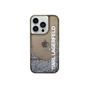 Kryt pro iPhone 14 Pro Max Karl Lagerfeld Translucent Liquid Glitter - černý - iSTYLE CZ