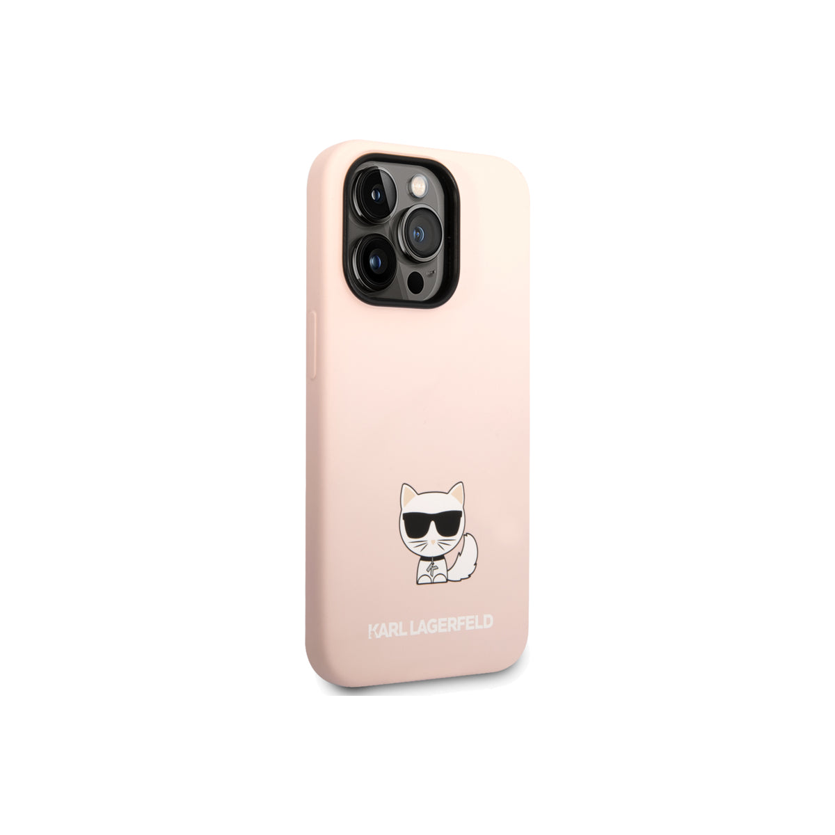 Kryt pro iPhone 14 Pro Max Karl Lagerfeld Liquid Silicone Choupette - růžový - iSTYLE CZ