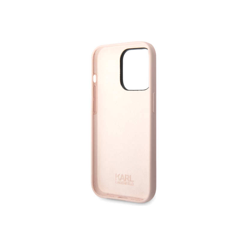 Kryt pro iPhone 14 Pro Max Karl Lagerfeld Liquid Silicone Choupette - růžový - iSTYLE CZ