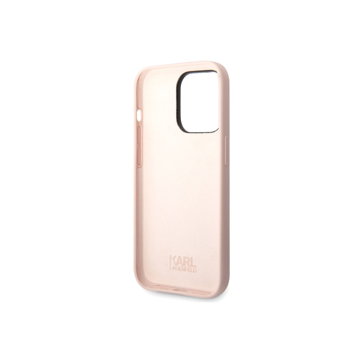 Kryt pro iPhone 14 Pro Max Karl Lagerfeld Silicone Karl Head - růžový - iSTYLE CZ