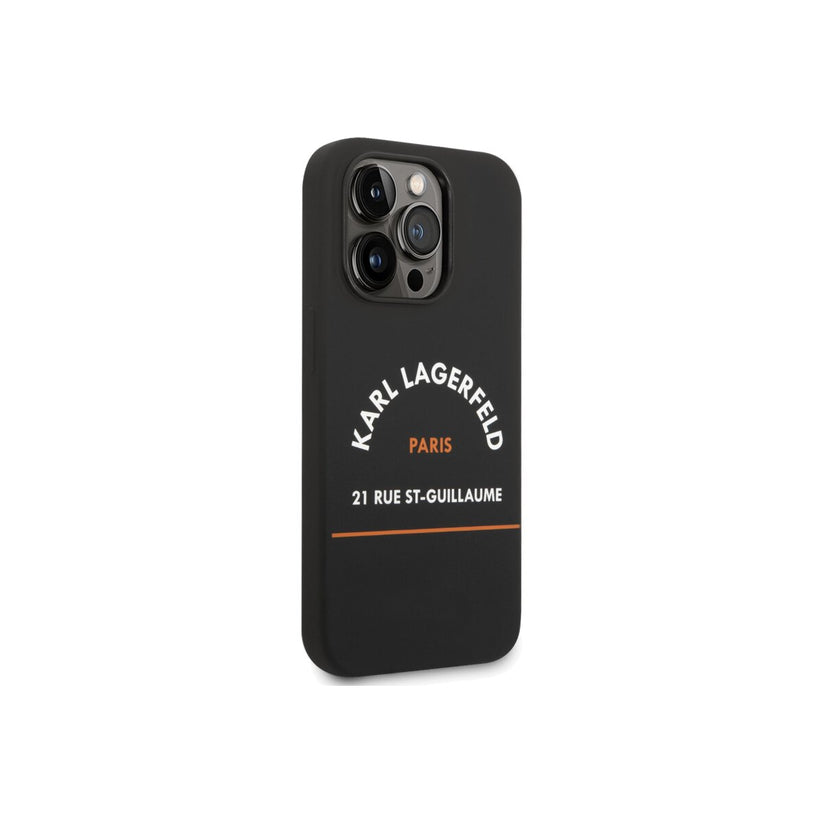 Kryt pro iPhone 14 Pro Max Karl Lagerfeld Rue St Guillaume - černý - iSTYLE CZ