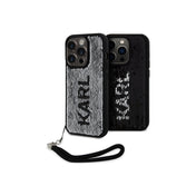 Kryt pro iPhone 15 Pro Max Karl Lagerfeld Sequins Reversible - stříbrný - iSTYLE CZ
