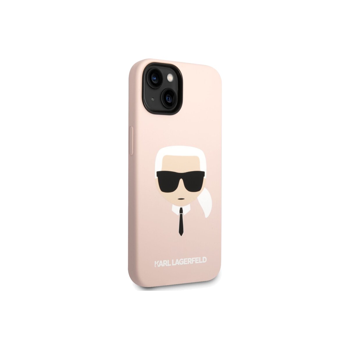 MagSafe kryt na iPhone 14 Plus Karl Lagerfeld Liquid Silicone Karl Head - růžový - iSTYLE CZ