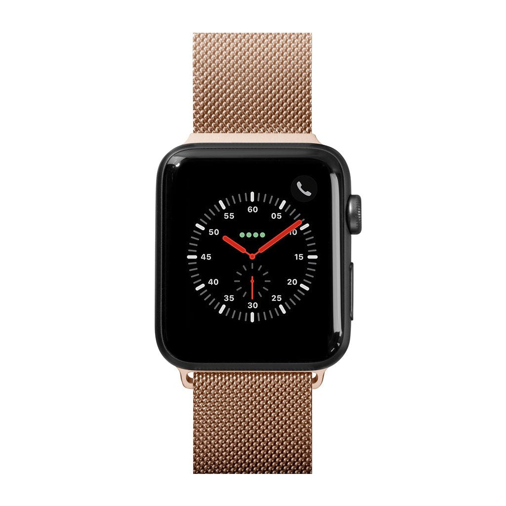 Kovový magnetický řemínek pro Apple Watch 38/40/41 mm LAUT Stainless steel loop - zlatý