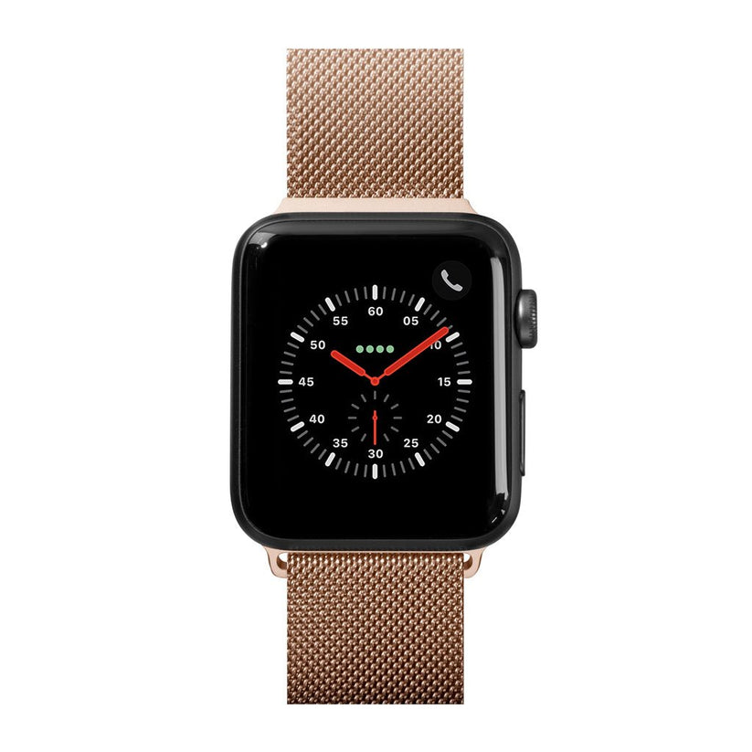 Kovový magnetický řemínek pro Apple Watch 38/40/41 mm LAUT Stainless steel loop - zlatý