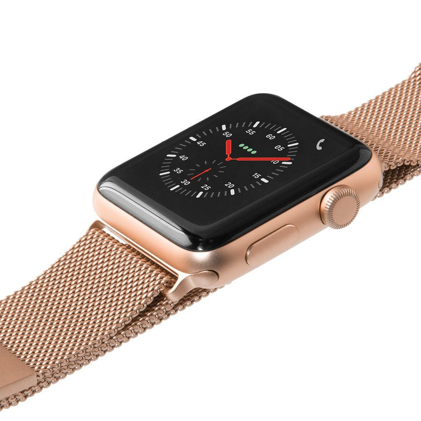 Kovový magnetický řemínek pro Apple Watch 38/40/41 mm LAUT Stainless steel loop - zlatý