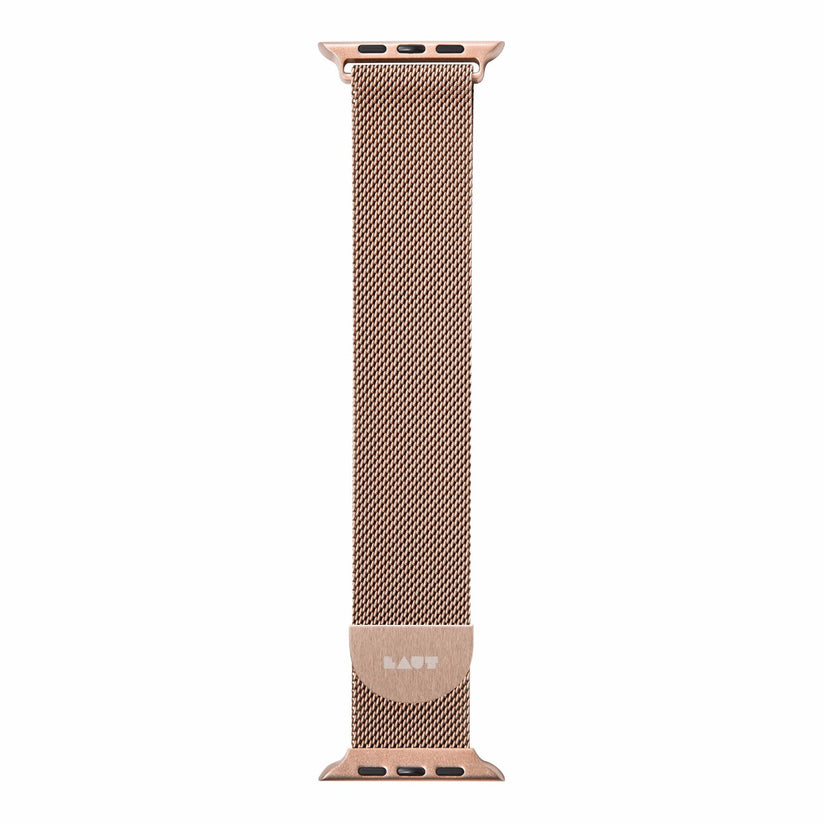 Kovový magnetický řemínek pro Apple Watch 38/40/41 mm LAUT Stainless steel loop - zlatý