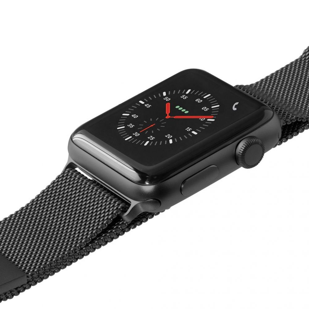 Kovový magnetický řemínek pro Apple Watch 38/40/41 mm LAUT Stainless steel loop - vesmírně šedý