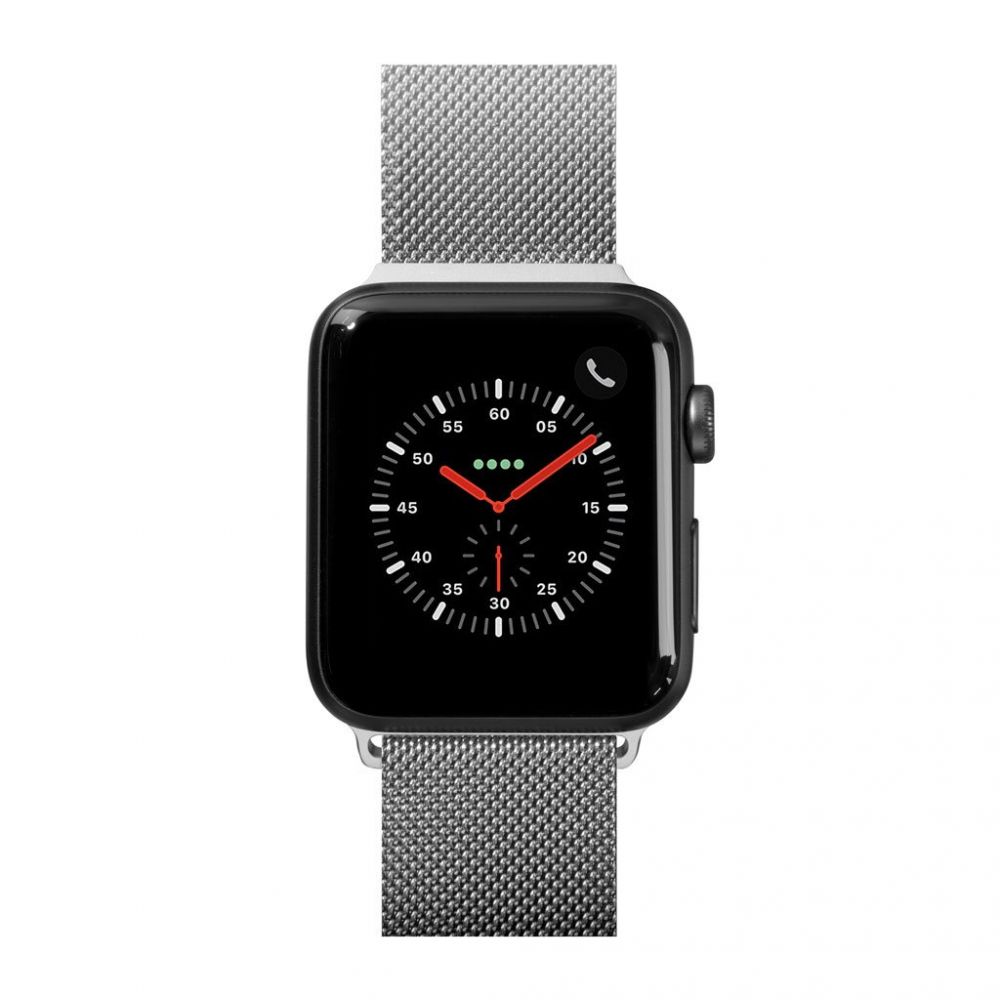 Kovový magnetický řemínek pro Apple Watch 42/44/45/49 mm LAUT Stainless steel loop - stříbrný