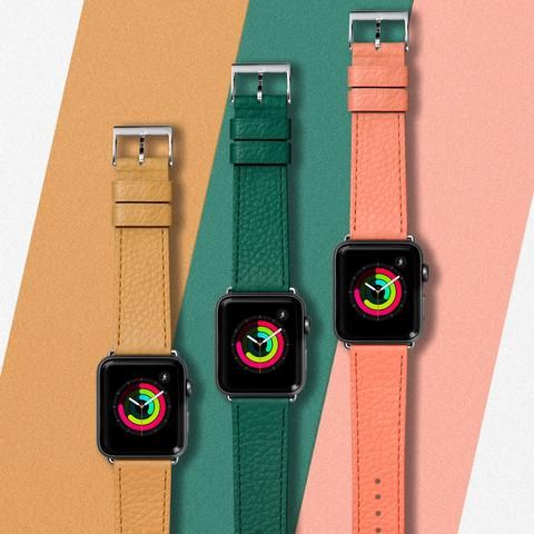 Kožený řemínek na Apple Watch 42/44/45/49 mm LAUT Milano - růžový
